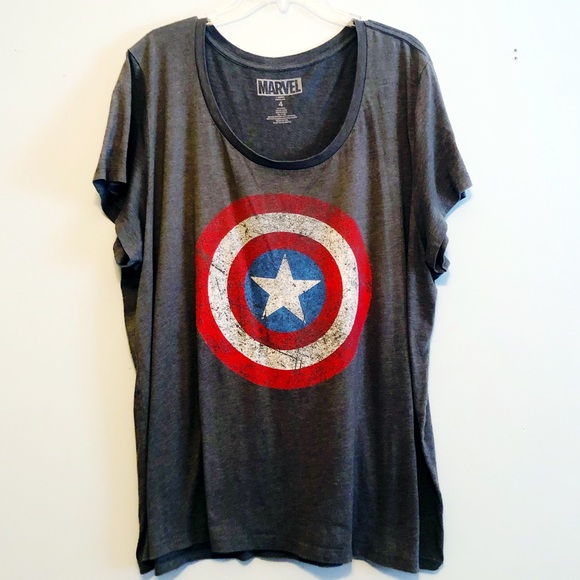 plus size captain america shirt